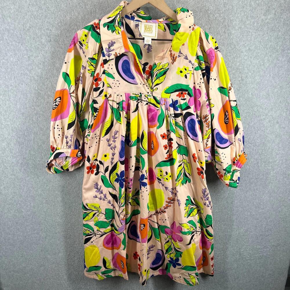Floral Multicolor Puff-Sleeve Women’s Stella Dress